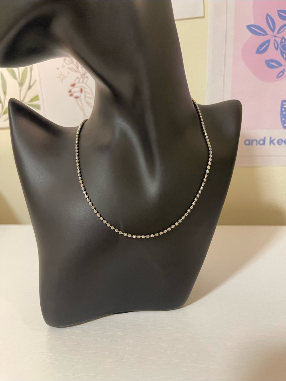 Classic Silver-Tone Crystal Station Necklace